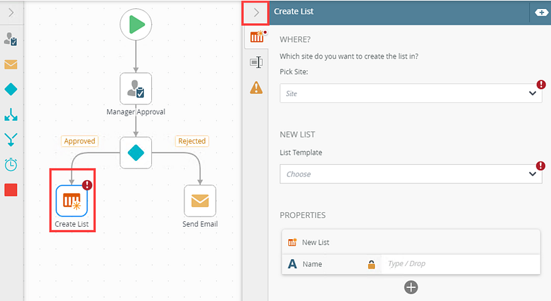 Create List Step