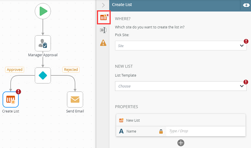 Create List Step
