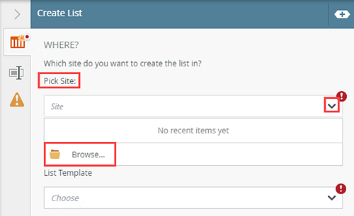 Create List Step