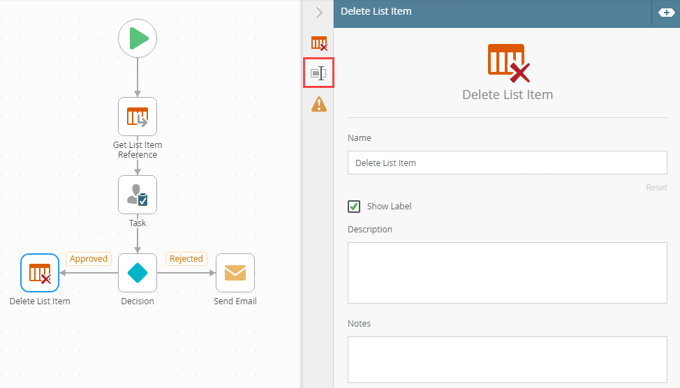 Delete List Item Step