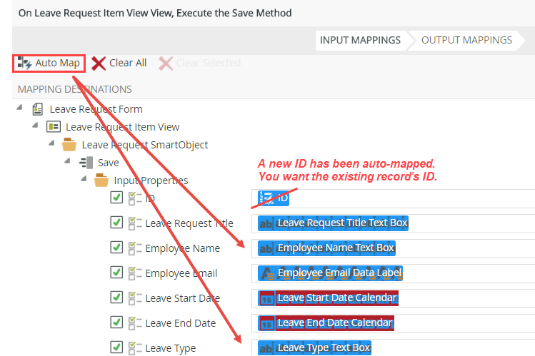 Auto-Mapping Input Properties