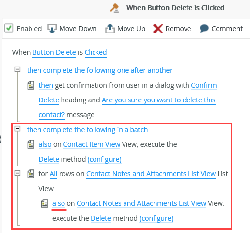 Batch Action Processing