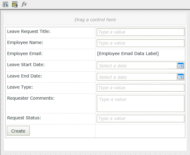 Leave Request Item View Example One