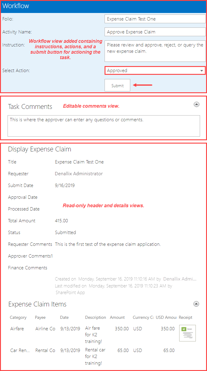 Workflow Task View