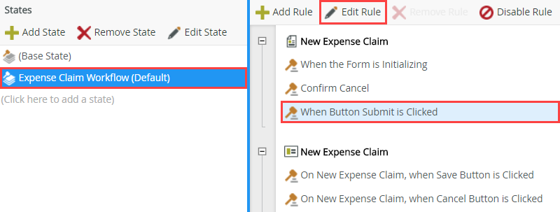 Edit a Rule