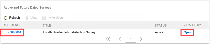 Reference Number Survey