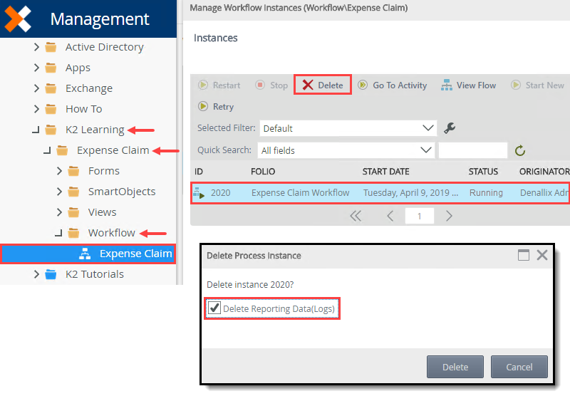 Delete Process Instances