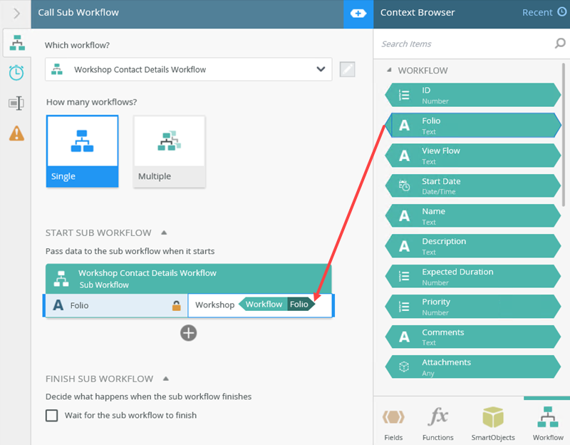 Workflow Sub Workflow Call Sub Workflow Step