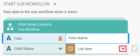 Workflow Sub Workflow Call Sub Workflow Step