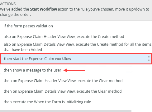 Start Workflow Action Location