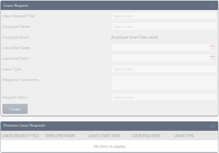 5. Build the Leave Request Form