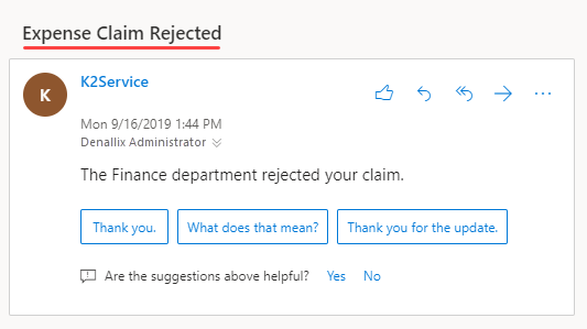 Finance Rejected Email