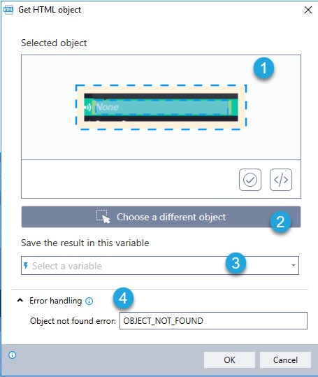 Get HTML Object