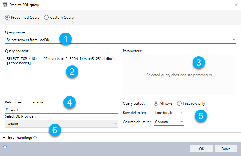 Execute SQL Query