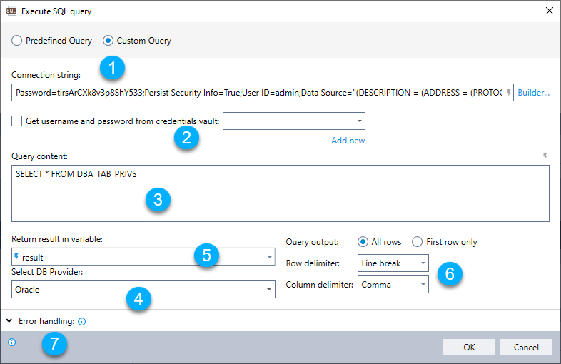 Execute SQL Query