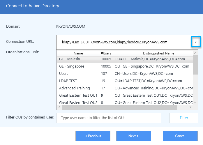 Authentication Service Credentials