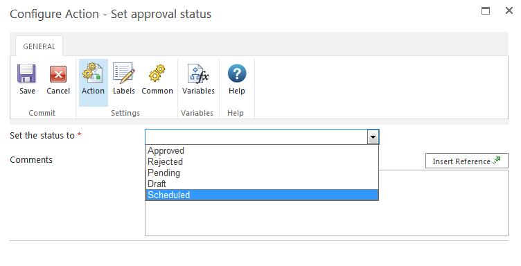 Set approval status