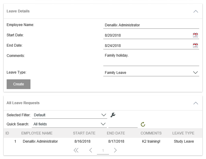 Leave Request Form