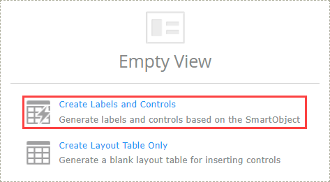 Create Labels and Controls