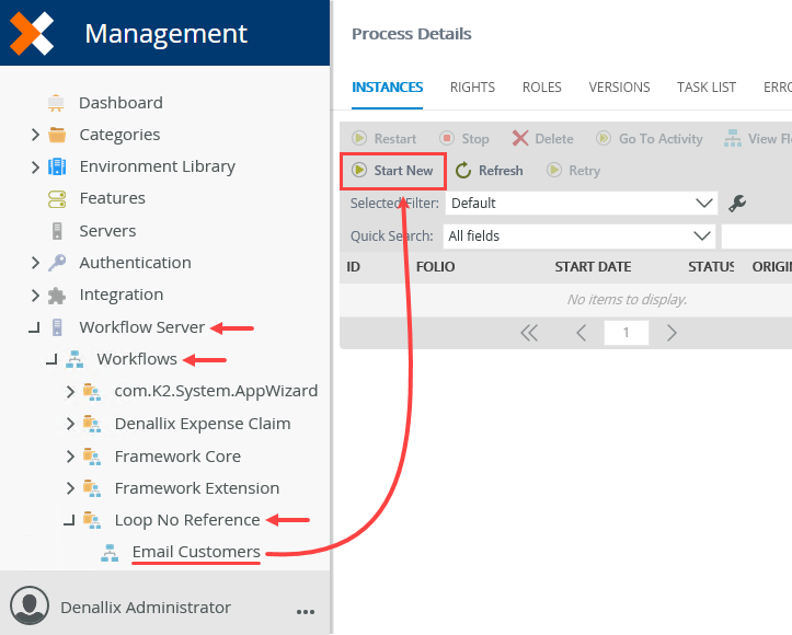 Start New Workflow Instance