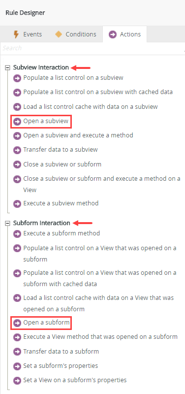 Form Interaction Groups