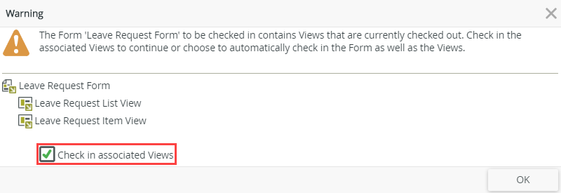 Check In Form and Views