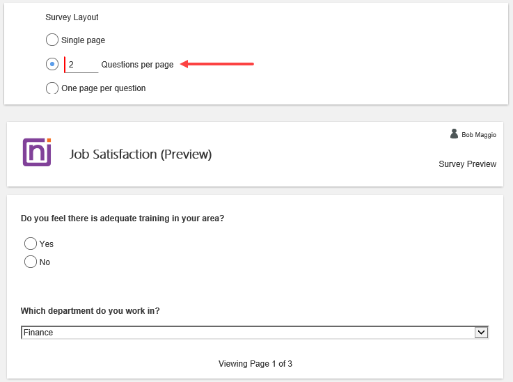 Survey Layout