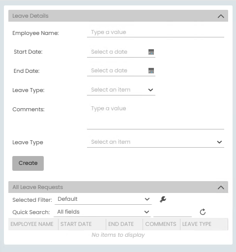 Leave Request Form