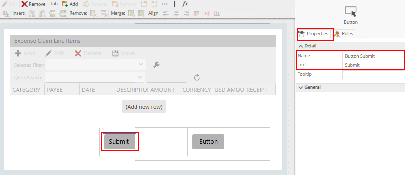 Button Properties