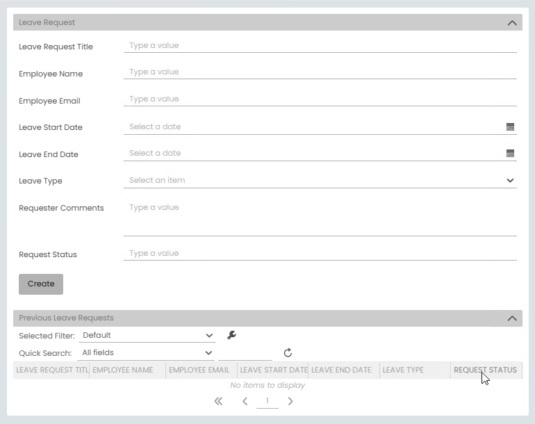 Leave Request Form