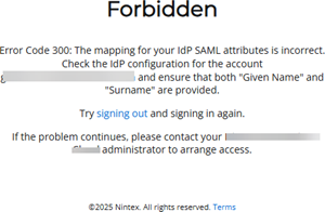 Forbidden access